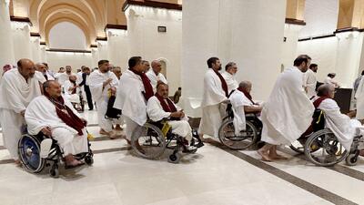 کاروان ویژه جانبازان احرام بستند و عازم بیت الله الحرام شدند