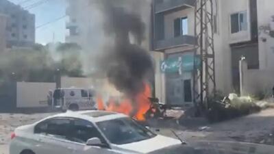 حمله پهپادی اسرائیل به یک خودرو در لبنان