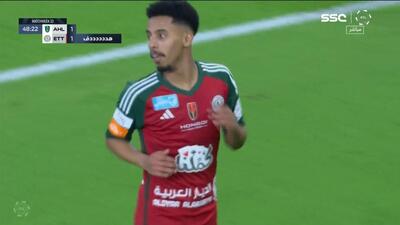گل اول الاتفاق به الاهلی عربستان (محمد عبدالرحمن)