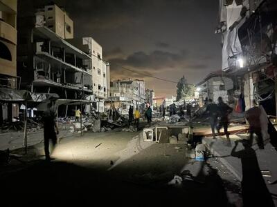 تداوم حملات اشغالگران به مناطق مختلف نوار غزه و شهادت ده‌ها فلسطینی