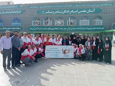مسئولان ۳۸ خانه هلال برتر خراسان‌جنوبی در اردوی زیارتی تفریحی مشهد