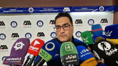 صحبت‌های برزگر مربی ملوان در پایان بازی با گل گهر در جام حذفی