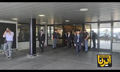 عزیمت تیم ایرانی به سمت هتل قبل از مذاکرات غیرمستقیم با آمریکا در رم