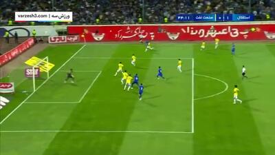 گل اول استقلال به صنعت نفت آبادان؛ کوشکی/ببینید