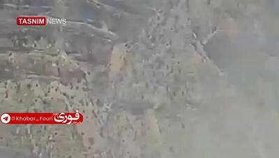 ببینید| حجم حریق در ارتفاعات هماگ هرمزگان