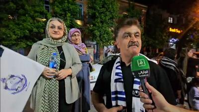 خوشحالی هوادار ملوانی بعد از صعود به فینال جام حذفی