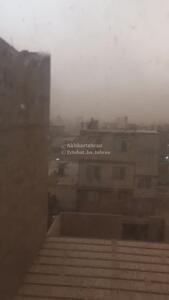 طوفان شدید در شهرک مدرس تهران