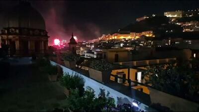 اختصاصی/ خوشحالی وصف ناپذیر هواداران ناپولی در شب قهرمانی در سری آ در شهر ناپل