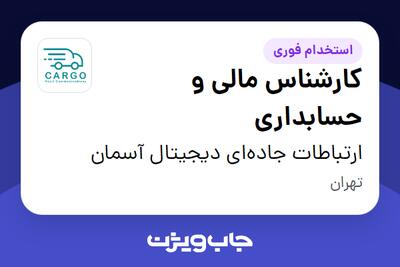 استخدام کارشناس مالی و حسابداری در ارتباطات جاده‌ای دیجیتال آسمان