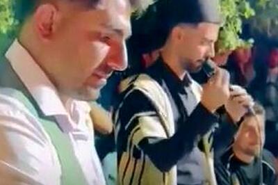 آواز پرطمطراق؛ تو عروسی وحید طاهری آهنگ خوند ترامپ تو دی کوتا بیا