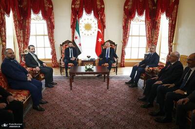 عکس: دیدار جولانی با اردوغان در استانبول