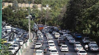 ترافیک پرحجم و سنگین در معابر و بزرگراه‌های پایتخت