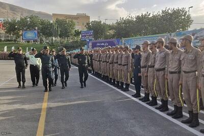 مراسم صبحگاه در دانشگاه افسری امام حسن (ع) پلیس برگزار شد