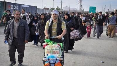 تردد بیش از یک میلیون نفر از مرز مهران