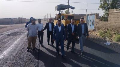 آسفالت معابر  چهار روستای دهلران آغاز شد
