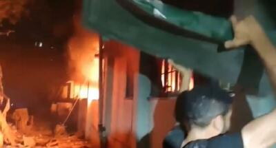 تصاویری وحشتناک از سوختن زنان و کودکان فلسطینی (فیلم)