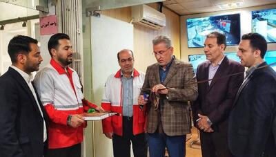مرکز رصد و پایش تصویری و امنیتی در هلال‌احمر قزوین افتتاح شد