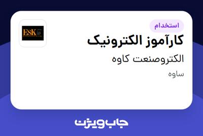 استخدام کارآموز الکترونیک در الکتروصنعت کاوه