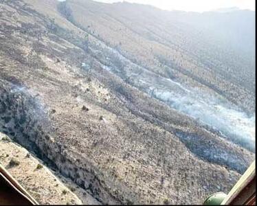 اعزام هواپیمای آب‌پاش ایلوشین     برای اطفای آتش در ارتفاعات هرمزگان