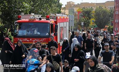 آتش‌نشانی تهران در خدمت زائران اربعین
