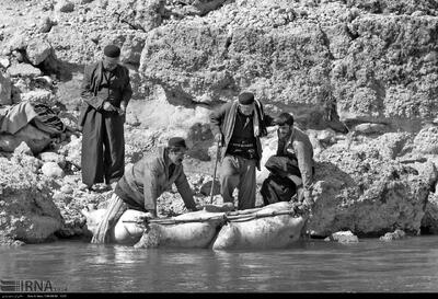 کَلَک‌سواری عشایر؛ عبور از تاریخ رودخانه
