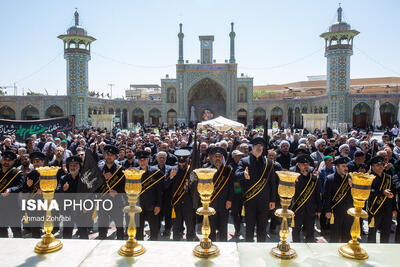 عزاداری خادمان کریمه اهل بیت(ع) در روز شهادت امام جواد(ع)