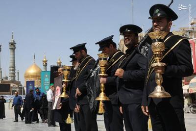 عکس/ دسته عزاداری خادمان بانوی کرامت در روز شهادت جوادالائمه