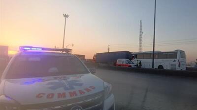 تصادف اتوبوس تهران-شاهرود با ۲۶ مصدوم در سمنان؛ راننده کشته شد