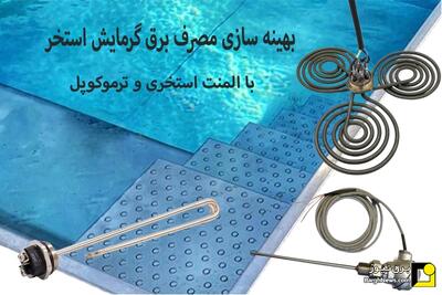 تاثیر المنت استخری بر بهینه‌سازی مصرف برق گرمایش استخر