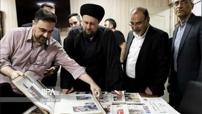 بازدید حجت‌الاسلام والمسلمین سید حسن خمینی از روزنامه ایران