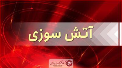 آتش سوزی در بازار کازرون؛ ۲ آتش نشان مصدوم شدند