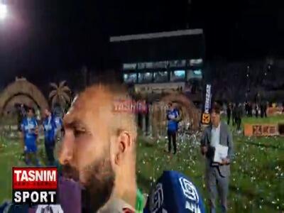 روزبه چشمی: گلم در دقیقه 120 که گل قهرمانی هم بود لطف خدا بود