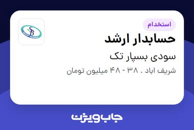استخدام حسابدار ارشد در سودی بسپار تک
