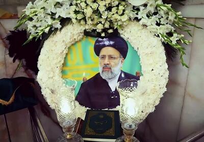 حضور رئیس قوه قضاییه بر مزار شهید رئیسی + فیلم