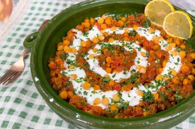 طرز تهیه ی غذا شمالی بیج‌بیج نخود
