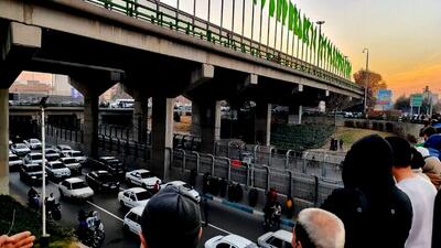 سقوط مرگبار از پل نیایش در تهران