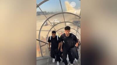 تیم اینتر در راه مونیخ برای دیدار فینال لیگ قهرمانان اروپا