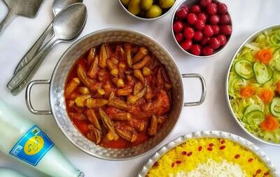 طرز تهیه خورش بامیه به روش جنوبی ها