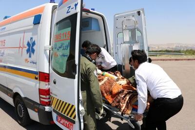 واژگونی هولناک یک مینی‌بوس در جاده اهر