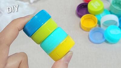 ایده هوشمندانه بازیافت درب بطری آب!