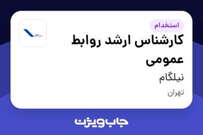 استخدام کارشناس ارشد روابط عمومی در نیلگام