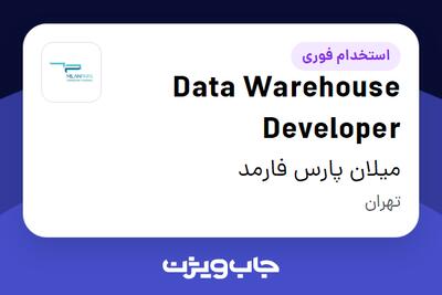 استخدام Data Warehouse Developer در میلان پارس فارمد