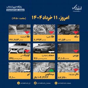 اینفوگرافیک / امروز ۱۱ خرداد قیمت ها چقدر است؟