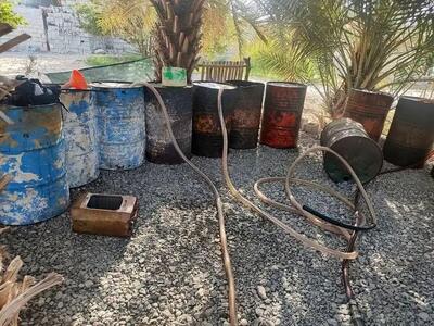 ۵۵ نفر از اتباع بیگانه غیر مجاز فعال در حوزه قاچاق سوخت در بندر کرگان شهرستان میناب دستگیر شدند