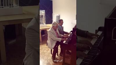 ببینید | همنوازی برادران روحانی با یک پیانو