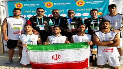 تیم ملی کشتی ساحلی نایب قهرمان کاپ جهانی شد