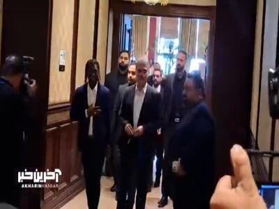 ورود سیدورف به مراسم معارفه