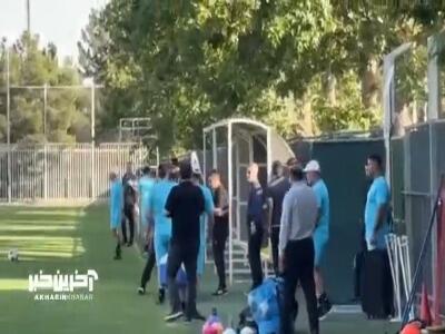 برگزاری تمرین تیم ملی با حضور اصحاب رسانه