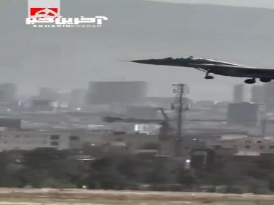 غرش جنگنده میگ ۲۹ نیروی هوایی ارتش بر فراز فرودگاه مهرآباد