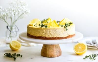 طرز تهیه چیز کیک لیمویی